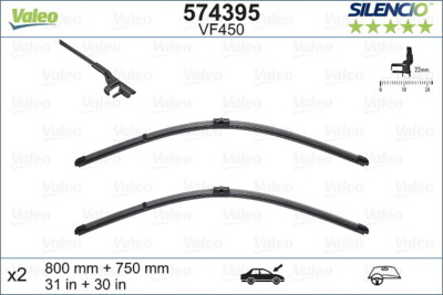 VALEO 574395 Wiper Blade for CITROEN