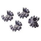 4 NEW LEGO Spider Head and Legs Flat Silver