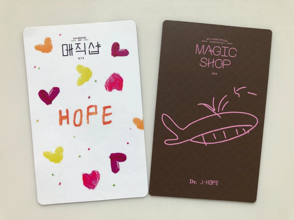 2種類選べる BTS MAGIC SHOP ポップアップカード RM J-HOPE V