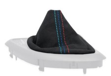 SCHALTMANSCHETTE FUR BMW E81 E87 automatik SCHALTSACK ALCANTARA NAHT /M/