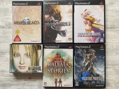 SONY PS 1 2 Koudelka & Shadow Hearts & Radiata Stories & Valkyrie Profile set