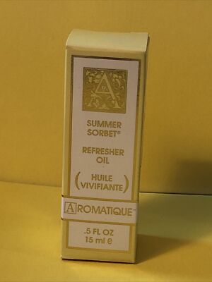 AROMATIQUE Summer Sorbet POTPOURRI REFRESHER OIL Flower Floral Scented NEW