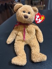 Ty Beanie Babies Curly The Bear Plush Toy - 4052 with tags