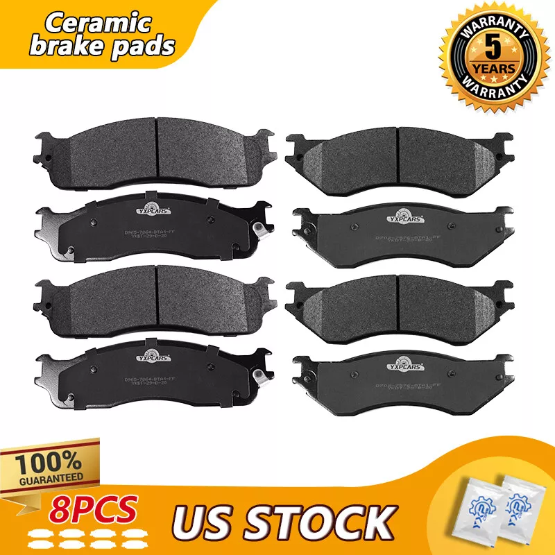 Front Rear Ceramic Brake Pads For 2003 2005 2006 2007 2008 Dodge Ram 2500 3500
