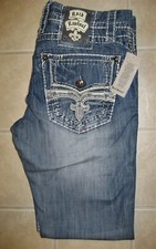 Rock Revival Adley Straight Stretch Lightweight Denim Jean E6597JL Men's Size 40