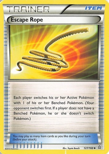 Pokémon TCG Primal Clash Escape Rope Regular Uncommon 127/160 P/HP | eBay