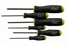 10645 Set of 7 Balldriver Screwdrivers, ProGuard Finish, sizes 5/64-3/16-Inch
