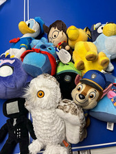 Mixed Lot Small Plush Stuffed Animals, Assorted Characters  Animals, Ages 3 