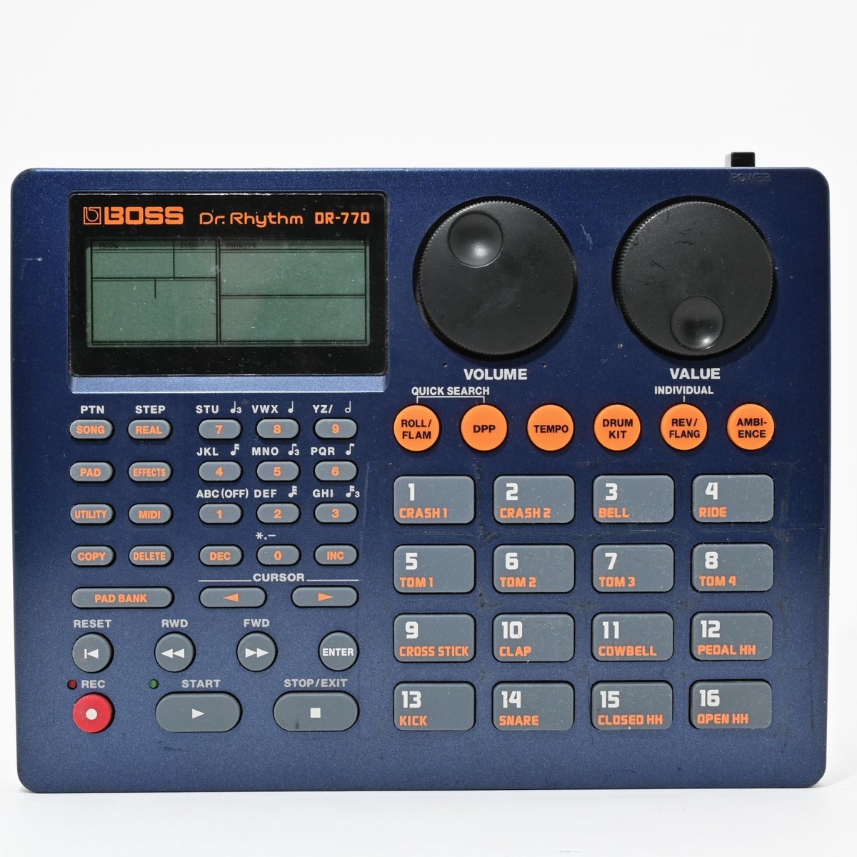 BOSS DR-770 Dr. Rhythm Drum Machine w/ AC Adapter Tested Working