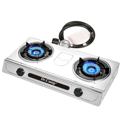 30000 BTU 2 burner outdoor garden camping camp hiking propane stove cooker gr...