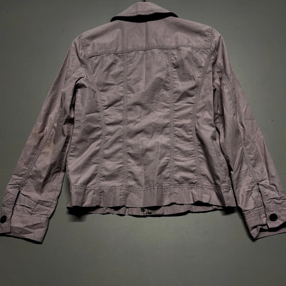 Chaqueta Caslon Mujer Pequeña Utilidad Botón Bolsillos Frontales Informal Ligera Foto 4 de 4