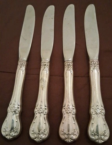 4 Old Master By Towle Sterling Silver Butter Speader Knifes 6 1/2"