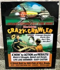 Angler Gear Crazy Crawler fishing lure bait tin sign 16” Vintage 2004 Heddon Ad