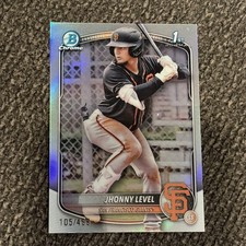 2025 Bowman - Chrome Prospects Jhonny Level #BCP-147 Refractor /499 (RC)