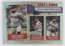 2019 Big League Stat Kings Rainbow Foil /100 Dallas Keuchel Justin Verlander yi8