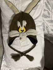 Wile E Coyote Toque Cap knit Beanie Adult Hat GOOD Used Condition. Looney Tunes
