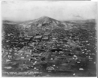 World's greatest goldfield,Prospecting,Gold Rush,c1906,Goldfield,Nevada,Mining