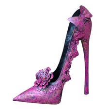 Deko Schuh Rost groß Gartendeko High Heels Pflanzgefäß Gartenfigur Dekofigur