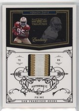 2010 Playoff National Treasures Century Materials Prime 45/50 Vernon Davis h8k