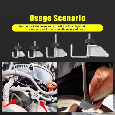 4Pcs Brake Hose Clamp Auto Hose Clamp Tool Universal For Vehicle Maintenance