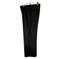 Men’s Oscar de La Renta 100% Wool Black Dress Pants 34/34