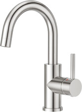 Bar Sink Faucet, Bathroom Kitchen Faucet Brushed Nickel Pre Wet Small Mini Kitch