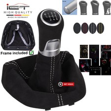 Shift Gear Knob Gaiter Alcantara For Porsche 911 Carrera 997 Boxster 987 Cayman