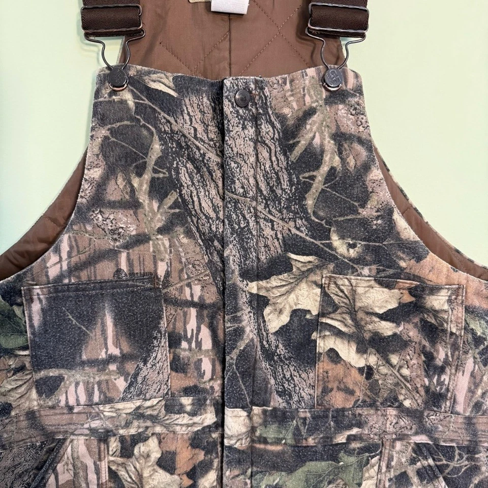 Mono babero vintage Gunflint camuflado musgoso para hombre caza acolchado XXL talla 52-54 Foto 2 de 4