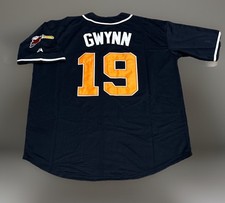 Tony Gwynn #19 San Diego Jersey Men’s XL 1998 Padres Dark Blue Retro Throwback !