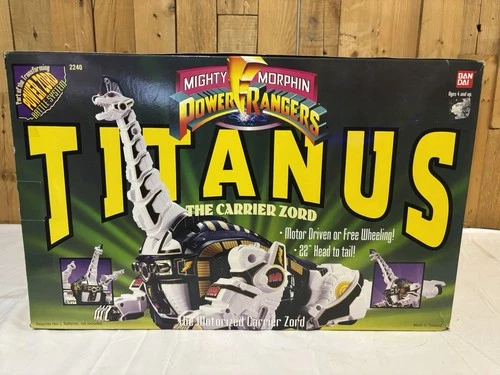 Vintage Power Rangers TITANUS Carrier Zord 1993 BANDAI Power Rangers
