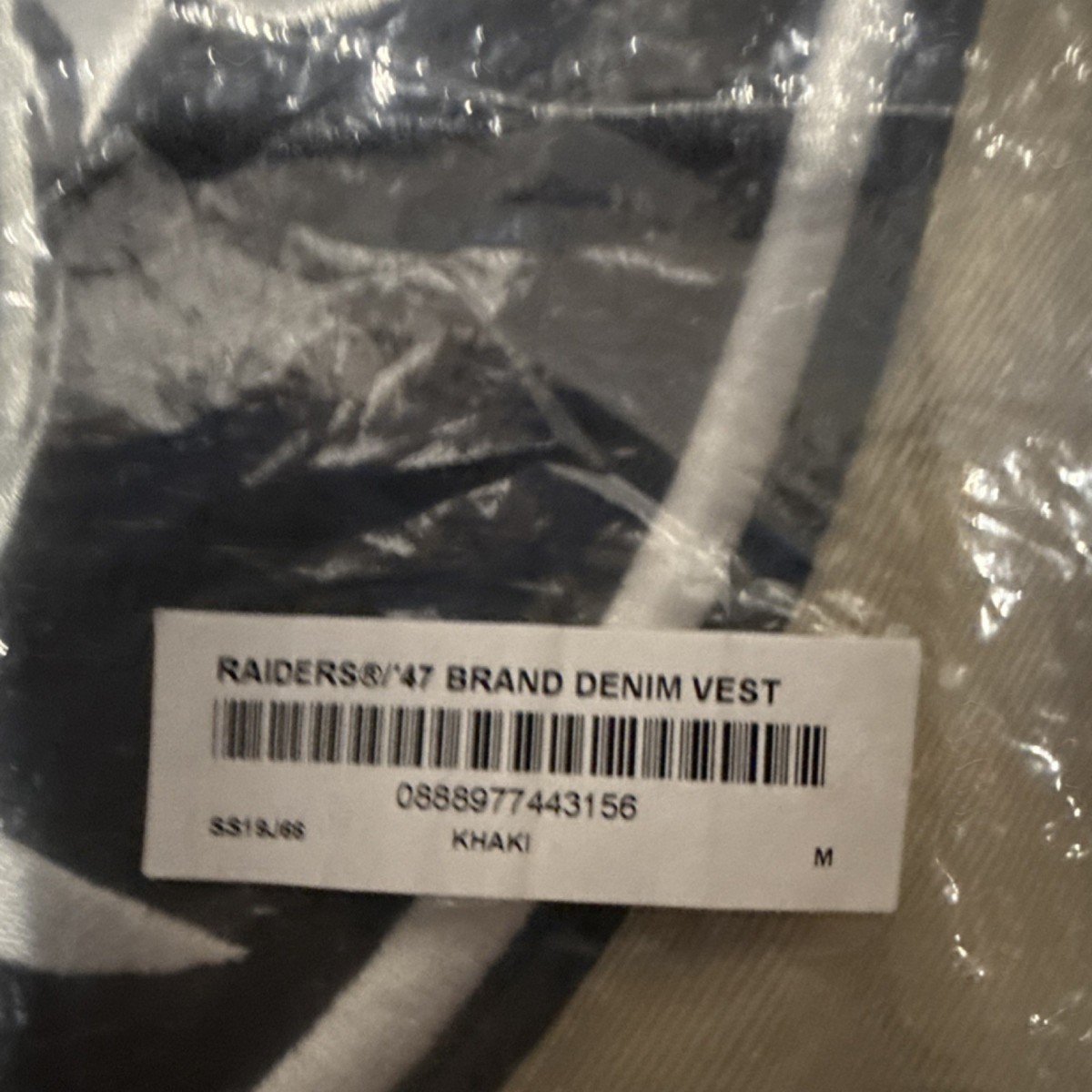 Supreme x '47 Oakland Raiders NFL Khaki Denim Vest M | eBay