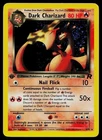 Pokemon Card - Dark Charizard SWIRL Team Rocket 4/82 Holo 1st Edition Holo Rare