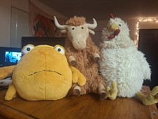 Jellycat Trio, Christie Crab, Whitney Chicken, Herbie Highland