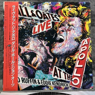 Daryl Hall & John Oates - Live At The Apollo Japan Pressing LP Vinyl Record OBI