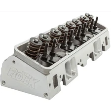 Flo-Tek Cylinder Head Assembly 101-505FT; 180cc Aluminum 64cc, Angled for SBC