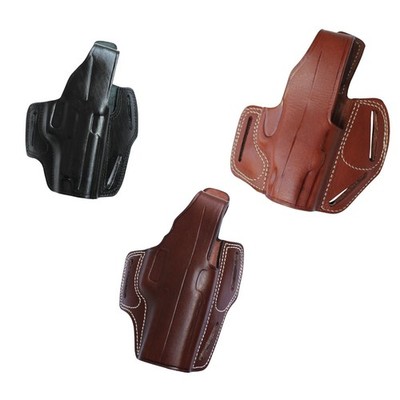 OWB Leather Thumb Break Holster 3 Slot Belt Carry R/L Hand 1.8'' Belt Handmade