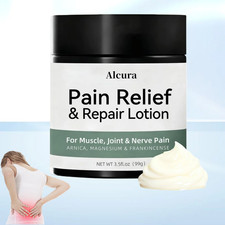 Premium Alcura Pain Relief Repair Lotion,Magnesium for Body, Joint, Knee 3.5FLOZ