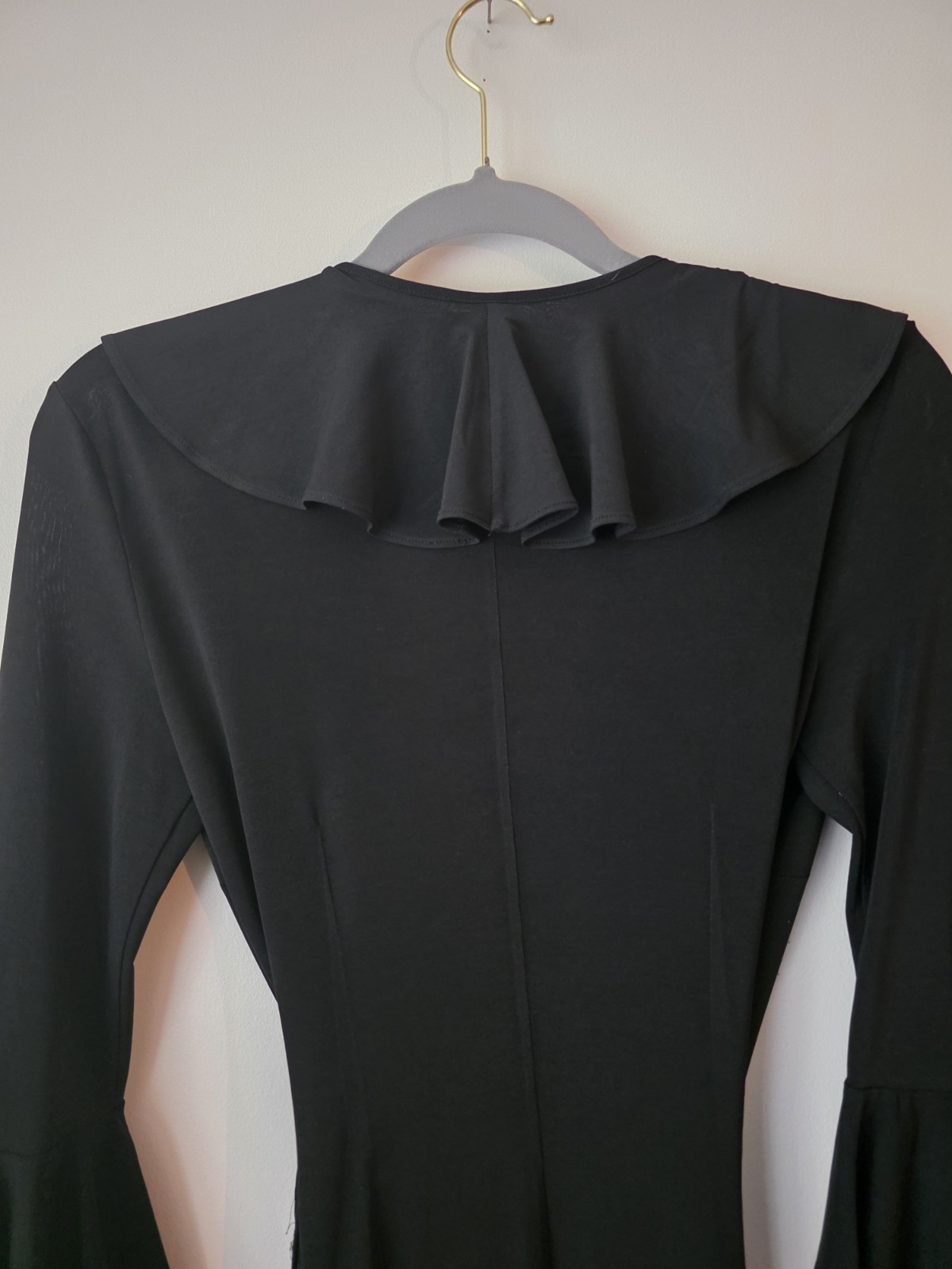 RARE 1990s Dolce & Gabbana Black Wrap Cocktail Dress – talian Made, (UK 8–10) image 8