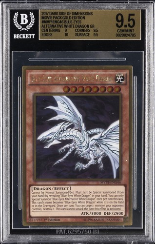 YU-GI-OH! THE DARK SIDE OF DIMENSIONS BLUE-EYES ALTERNATIVE WHITE DRAGON BGS 9.5