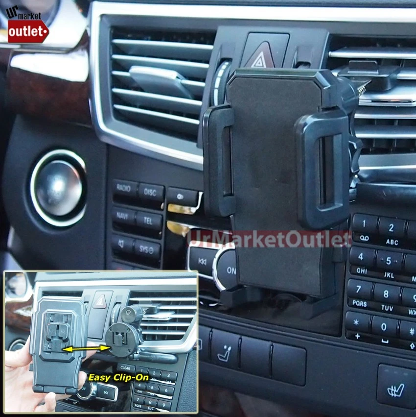 Car Dash Air Vent Universal Cell Mobile Phone Mount Clip Holder + Stylus Pen - Image 2 of 4