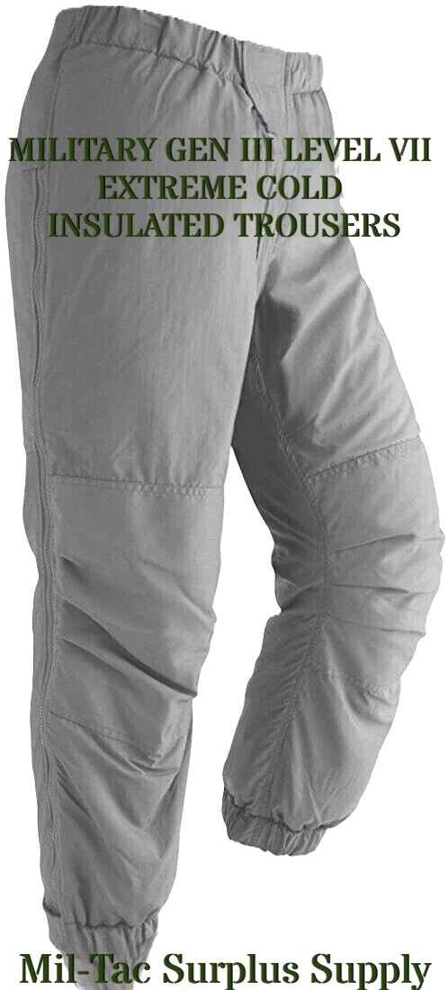 MILITARY USGI GEN III LEVEL VII EXTREME COLD INSULATED TROUSERS | eBay