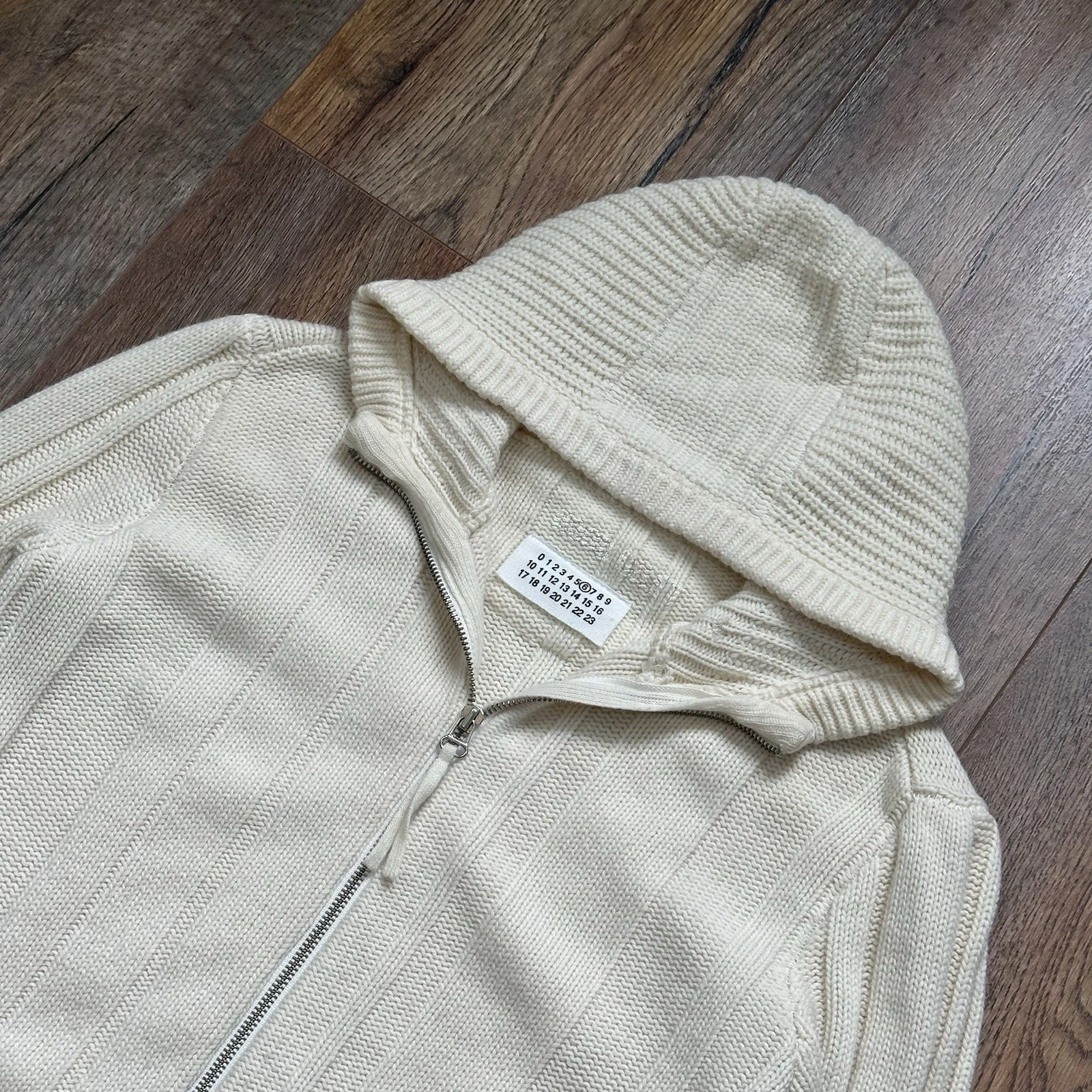 MAISON MARGIELA Felpa con cappuccio Maison Martin Margiela Archivio Maglia Gilet Cappuccio Taglia (L) Rara Francia