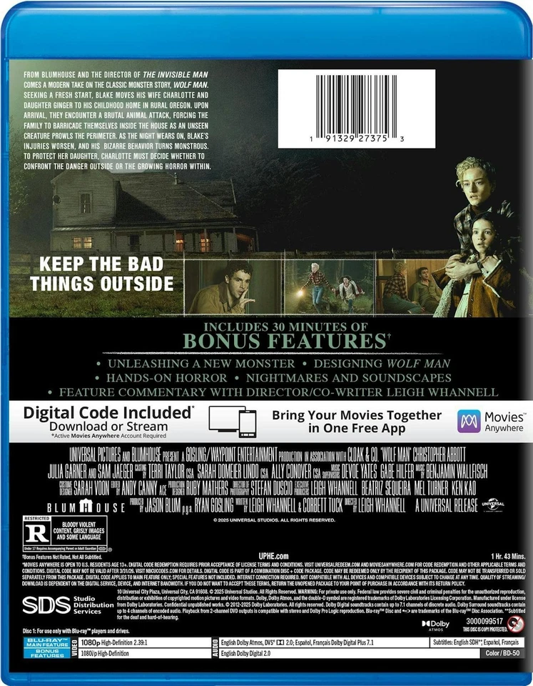 Wolf Man Blu-ray  NEW - Image 4 of 4