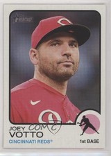 2022 Topps Heritage Team and Name Color Swap Variation Joey Votto #52 04hd