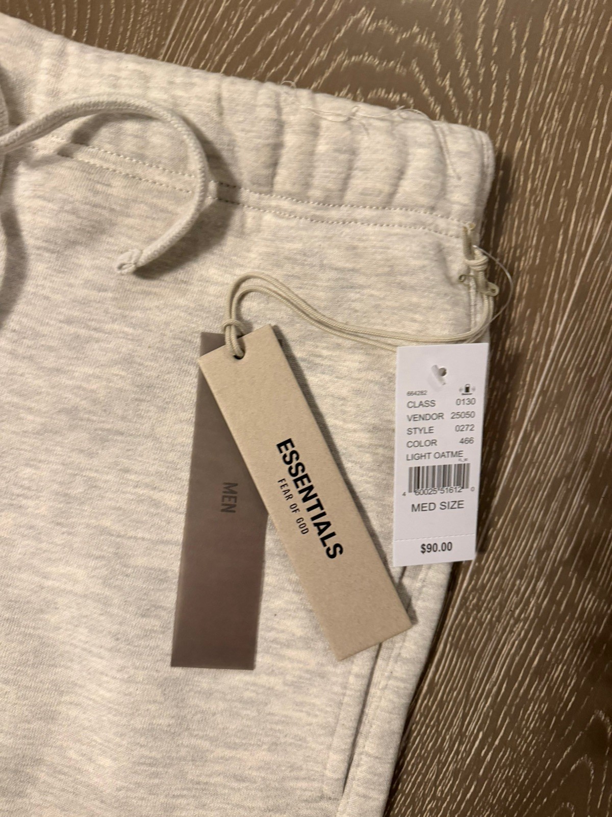 Fear of God Essentials Sweatpants SS22 Dark Oatmeal Gray 100% Authentic Size M thumbnail 7