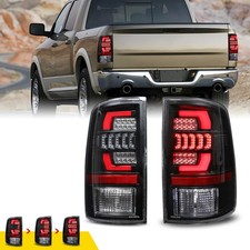 Pair For 2019-2024 Ram 1500 Classic Clear Led Sequential Tail Lights Brake Lamps