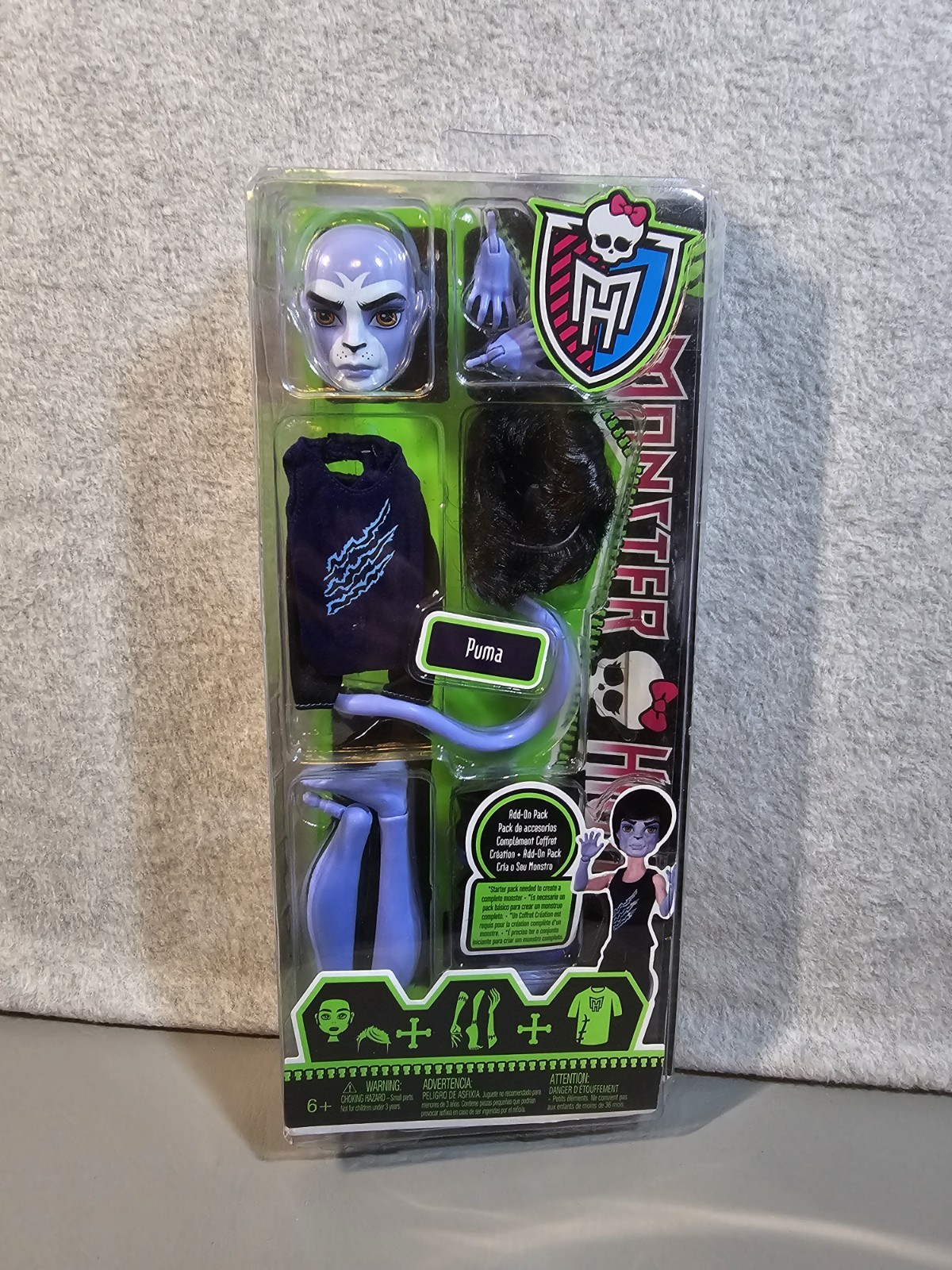 Monster High Create-A-Monster Add-on Pack Puma 2011 NEW