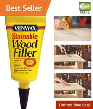 Natural 1 oz Wood Filler - Quick Drying Stainable Paste for Flawless Finishes