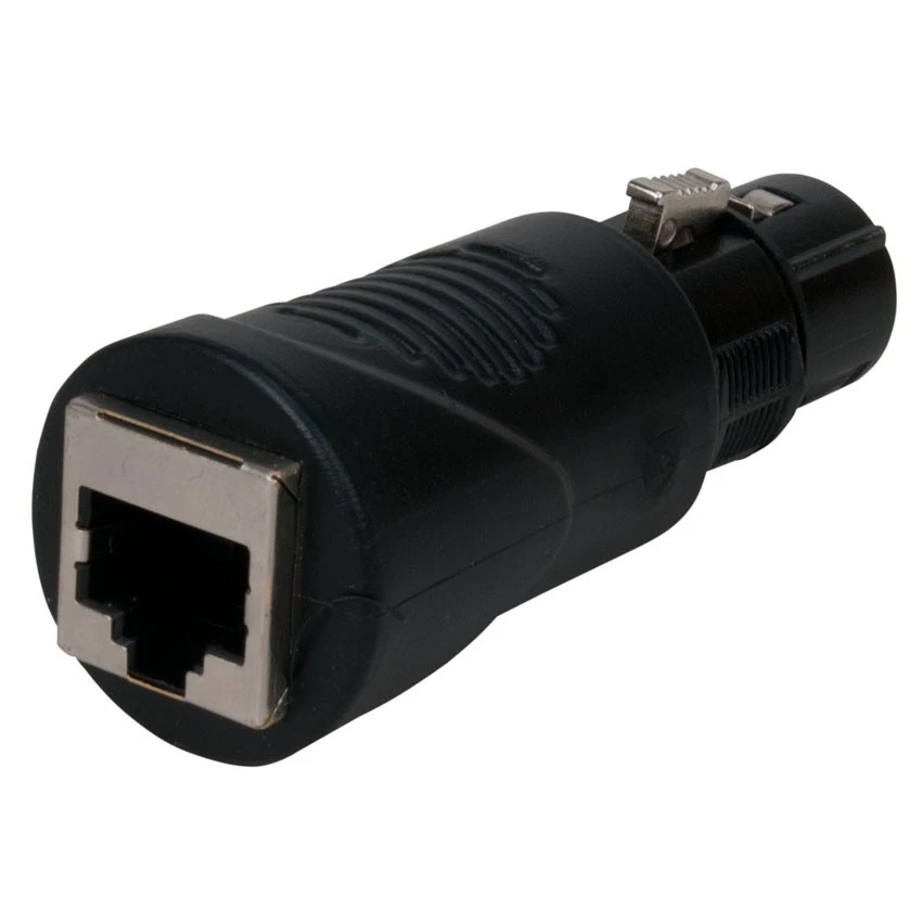 JUEGO ADAPTADOR AMERICANO DJ ACRJ455PSET GRADO PRO RJ45 A 5 PINES XLR MACHO/HEMBRA NUEVO Foto 2 de 2