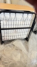 Single Foldable Metal Bed with Mattress. Brand New
